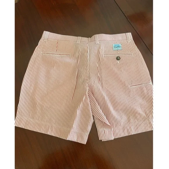 NWT! Red Seer Sucker Mens Shorts - Picture 4 of 8